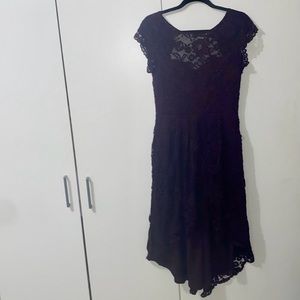 SOLD Le Chateau dark purple lace dress
